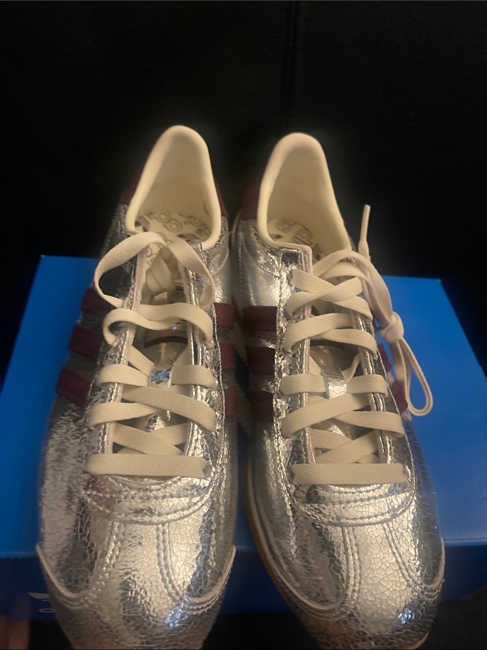 Adidas Women’s Country OG Silver and Maroon Women's Sneakers Size 7 NWB HTF - Picture 12 of 16